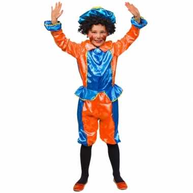 Kinder pietenpakjes oranje/blauw