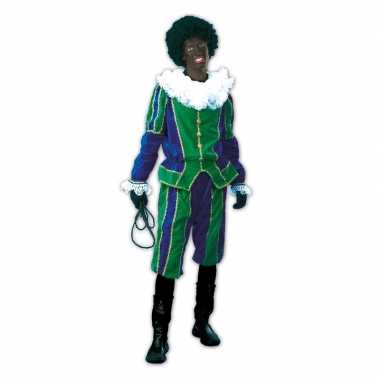 Roetveeg pietenpak groen/blauw dames heren