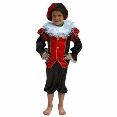 Zwarte Piet pak kind rood/zwart