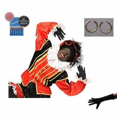 Zwarte piet verkleed pakket